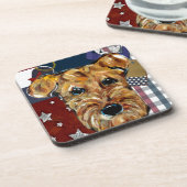 AIREDALE TERRIER GETRÄNKEUNTERSETZER (Linke Seite)