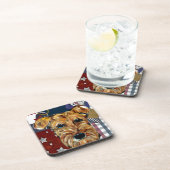 AIREDALE TERRIER GETRÄNKEUNTERSETZER (Rechte Seite)