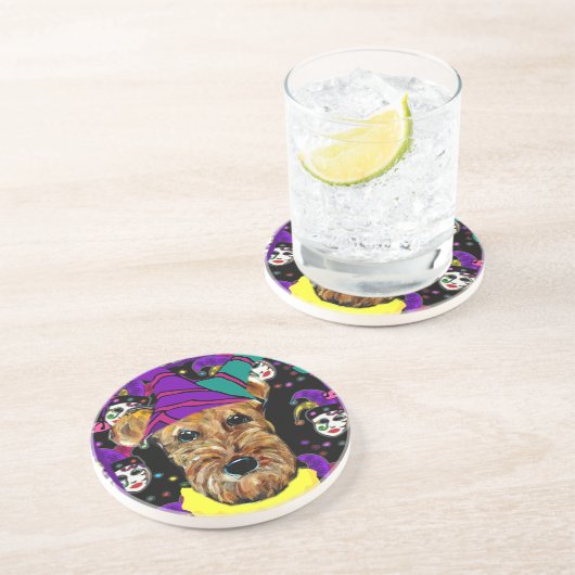 AIREDALE TERRIER GETRÄNKEUNTERSETZER (Seite)