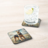 Airedale Terrier Getränkeuntersetzer (Rechte Seite)