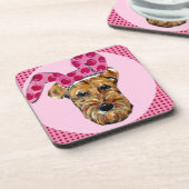 AIREDALE TERRIER GETRÄNKEUNTERSETZER (Linke Seite)