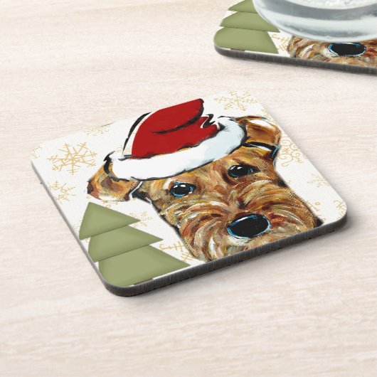 AIREDALE TERRIER GETRÄNKEUNTERSETZER (Linke Seite)