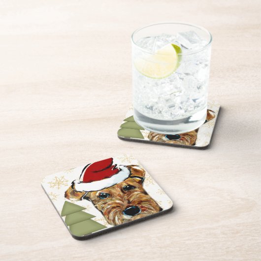 AIREDALE TERRIER GETRÄNKEUNTERSETZER (Rechte Seite)