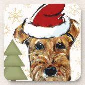 AIREDALE TERRIER GETRÄNKEUNTERSETZER (Vorderseite)