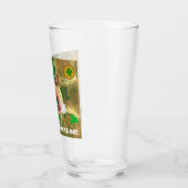 Airedale Terrier Gold Happy St Patricks Day Glass Glas (Links)