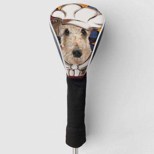 Airedale Terrier Golf Headcover (Vorderseite)