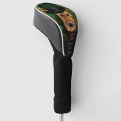AIREDALE TERRIER GOLF HEADCOVER (angewinkelt)