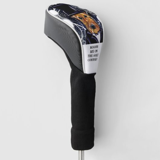 AIREDALE TERRIER GOLF HEADCOVER (angewinkelt)