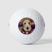AIREDALE TERRIER GOLFBALL (Vorderseite)