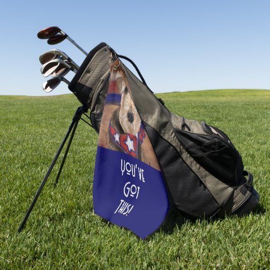 AIREDALE TERRIER GOLFHANDTUCH (Gras)