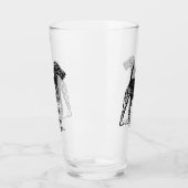 Airedale Terrier Gravur Glas (Links)