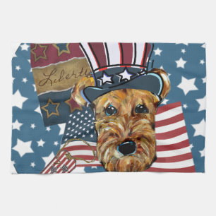 AIREDALE TERRIER HANDTUCH