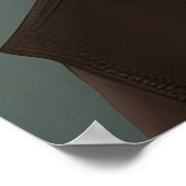 Airedale Terrier Hipster Doster Poster (Ecke)