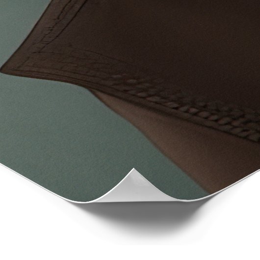 Airedale Terrier Hipster Doster Poster (Ecke)