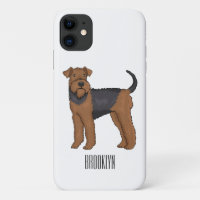 Airedale Terrier Hund Cartoon Illustration