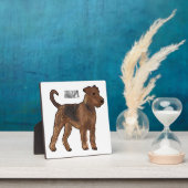 Airedale Terrier Hund Cartoon Illustration Fotoplatte (InSitu)