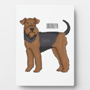 Airedale Terrier Hund Cartoon Illustration Fotoplatte