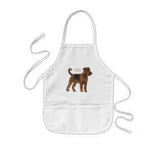 Airedale Terrier Hund Cartoon Illustration Kinderschürze
