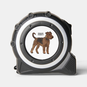 Airedale Terrier Hund Cartoon Illustration Maßband