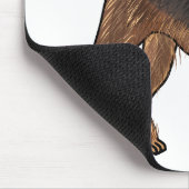 Airedale Terrier Hund Cartoon Illustration Mousepad (Ecke)