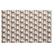 Airedale Terrier Hund Cartoon Illustration Stoff (Fat Quarter (45,7 x 55,9 cm))
