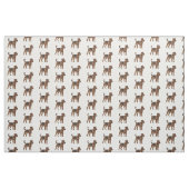 Airedale Terrier Hund Cartoon Illustration Stoff (Fat Quarter (45,7 x 55,9 cm))
