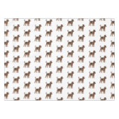 Airedale Terrier Hund Cartoon Illustration Tischdecke (Vorderseite (Horizontal))