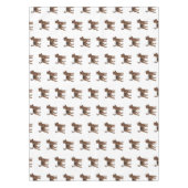 Airedale Terrier Hund Cartoon Illustration Tischdecke (Vorderseite)