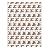 Airedale Terrier Hund Cartoon Illustration Tischdecke (Vorderseite)