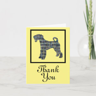 Airedale Terrier Hund Danke Grußkarte  Karte