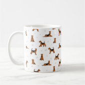 Airedale-Terrier-Hund Kaffeetasse (Links)