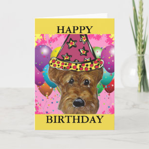 AIREDALE TERRIER HUND KARTE