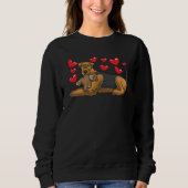 Airedale Terrier Hund mit ausgestopften Tieren Sweatshirt (Vorderseite)