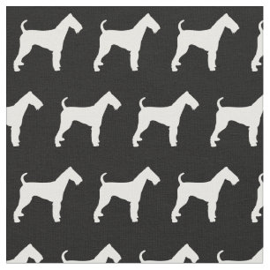 Airedale Terrier Hund Silhouette Haustier Stoff