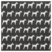 Airedale Terrier Hund Silhouette Haustier Stoff (Muster)