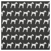 Airedale Terrier Hund Silhouette Haustier Stoff (Muster)