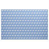 Airedale Terrier Hund Silhouette Pet Light Blue Stoff (Fat Quarter (45,7 x 55,9 cm))