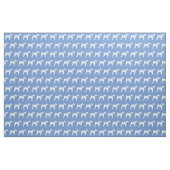 Airedale Terrier Hund Silhouette Pet Light Blue Stoff (Fat Quarter (45,7 x 55,9 cm))