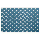 Airedale Terrier Hund Silhouetten Muster Stoff (Fat Quarter (45,7 x 55,9 cm))