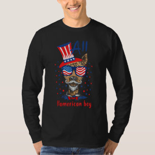 Airedale Terrier Hund USA All Hamerican Junge 4.  T-Shirt