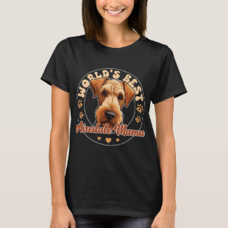 Airedale Terrier Hund Weltweit Beste Airedale Mama T-Shirt