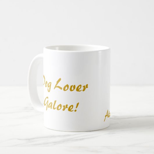 Airedale Terrier, Hundeliebhaber reichlich! Kaffeetasse (Vorderseite Links)