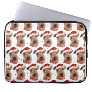 Airedale Terrier-Hunderasse Weihnachten Laptopschutzhülle
