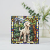 Airedale Terrier Hundescharte (Stehend Vorderseite)