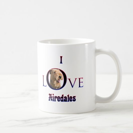 Airedale Terrier I Liebe Kaffeetasse (Rechts)