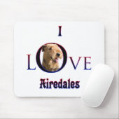 Airedale Terrier I Liebe Mousepad (Mit Mouse)