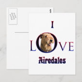 Airedale Terrier I Liebe Postkarte (Vorne/Hinten)