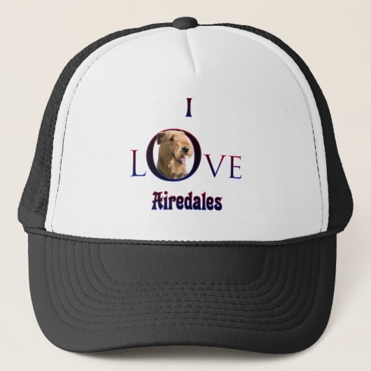 Airedale Terrier I Liebe Truckerkappe (Vorderseite)