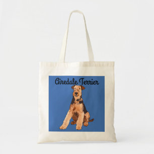 Airedale-Terrier-illustrierte Taschen-Tasche Tragetasche