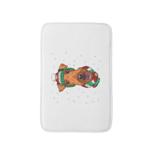 Airedale Terrier im Tessin Badematte (Vorderseite Vertikal)